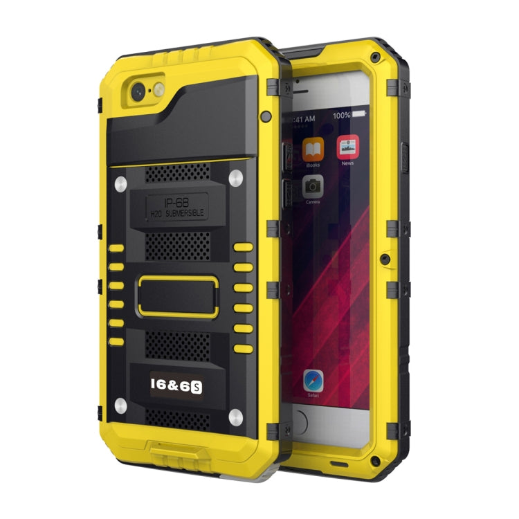 Waterproof Dustproof Shockproof Zinc Alloy + Silicone Case for iPhone 6 & 6s