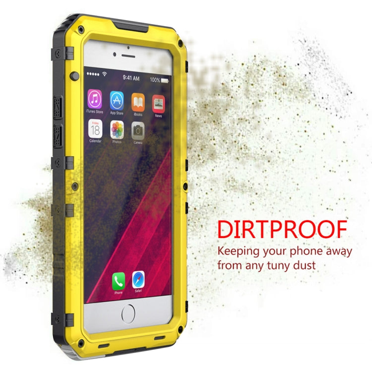 Waterproof Dustproof Shockproof Zinc Alloy + Silicone Case for iPhone 6 & 6s