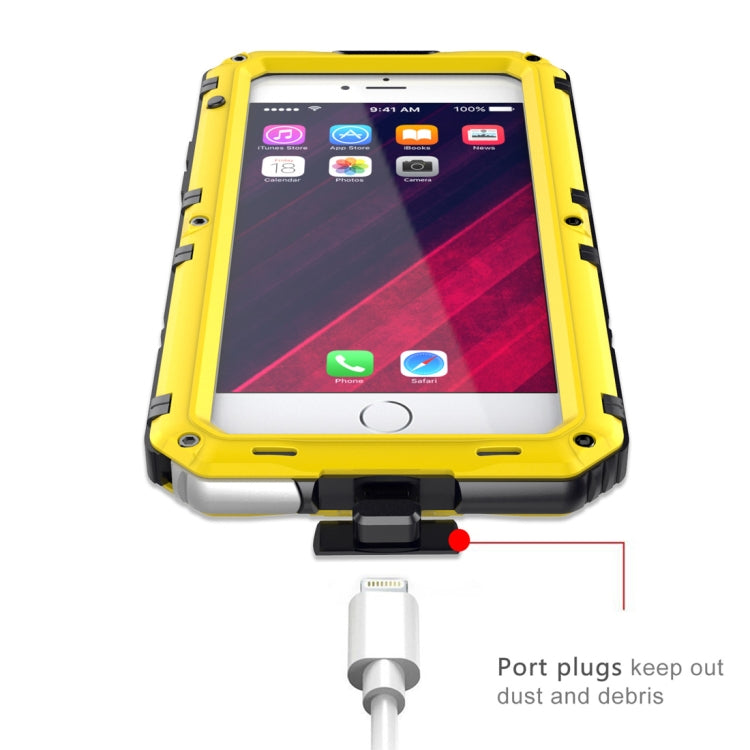 Waterproof Dustproof Shockproof Zinc Alloy + Silicone Case for iPhone 6 & 6s