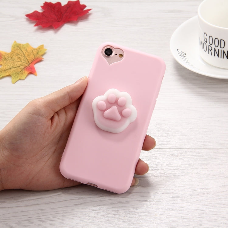 For iPhone 6 & 6s 3D Paw Print Pattern Squeeze Relief Squishy Dropproof Protective Back Cover Case