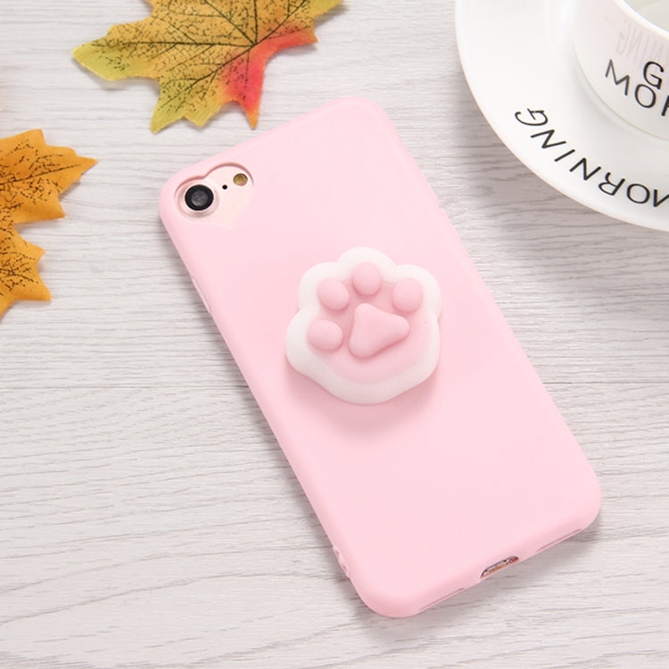 For iPhone 6 & 6s 3D Paw Print Pattern Squeeze Relief Squishy Dropproof Protective Back Cover Case
