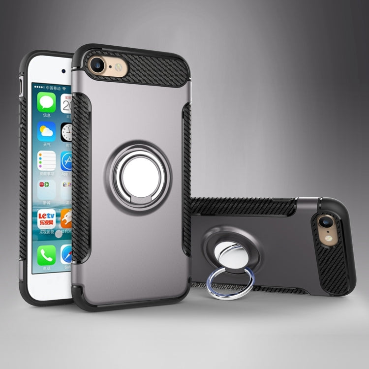 For iPhone 6 & 6s Magnetic 360 Degree Rotation Ring Armor Protective Case