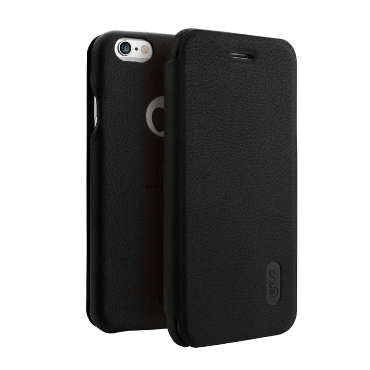 Lenuo for iPhone 6 & 6s PU+PC Litchi Texture Horizontal Flip Leather Case with Card Slots