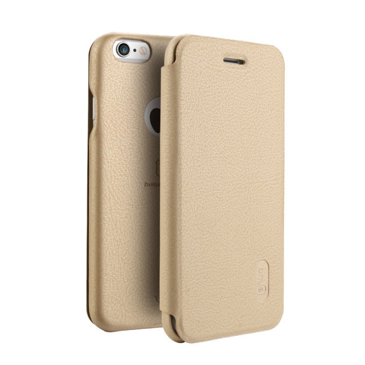 Lenuo for iPhone 6 & 6s PU+PC Litchi Texture Horizontal Flip Leather Case with Card Slots