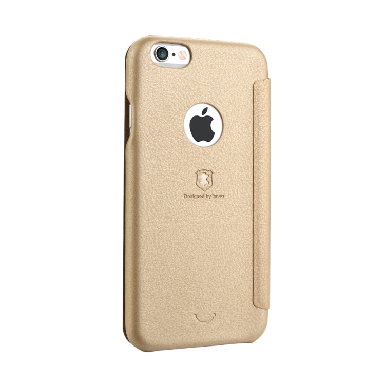 Lenuo for iPhone 6 & 6s PU+PC Litchi Texture Horizontal Flip Leather Case with Card Slots