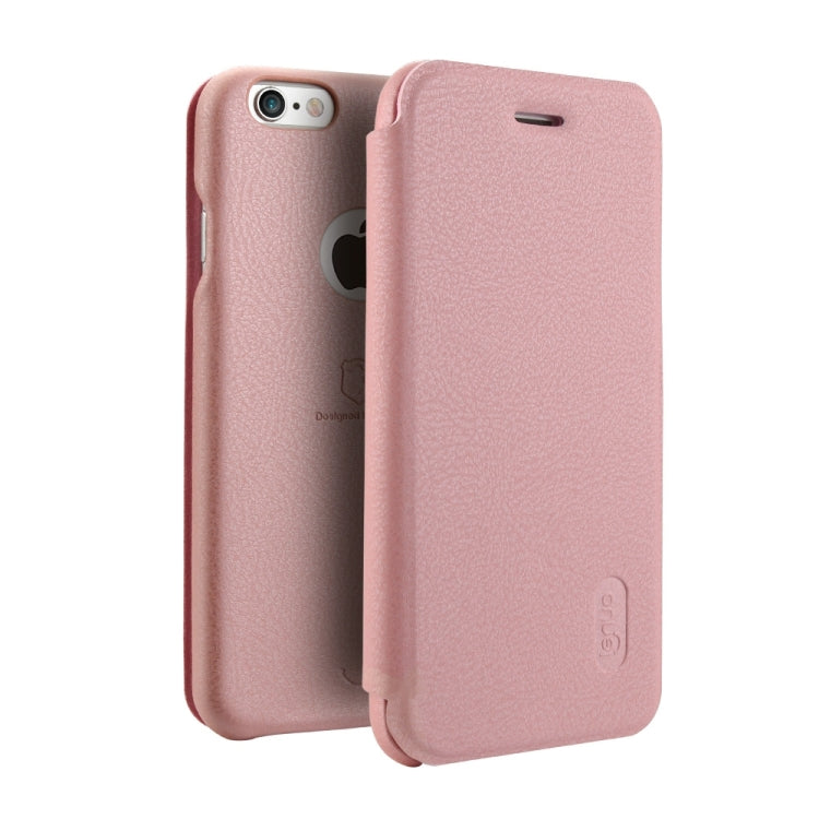Lenuo for iPhone 6 & 6s PU+PC Litchi Texture Horizontal Flip Leather Case with Card Slots