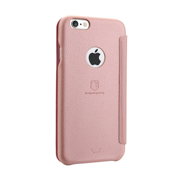 Lenuo for iPhone 6 & 6s PU+PC Litchi Texture Horizontal Flip Leather Case with Card Slots