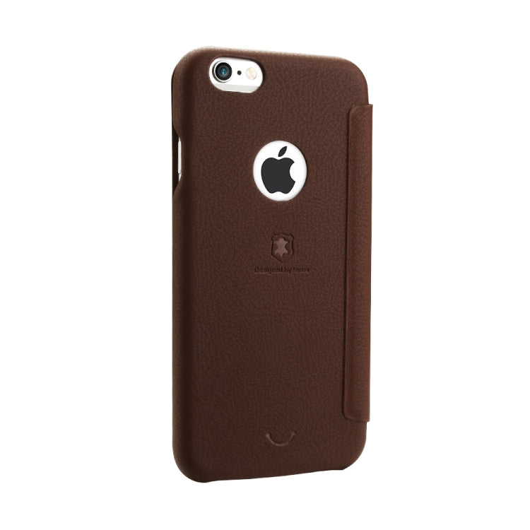 Lenuo for iPhone 6 & 6s PU+PC Litchi Texture Horizontal Flip Leather Case with Card Slots
