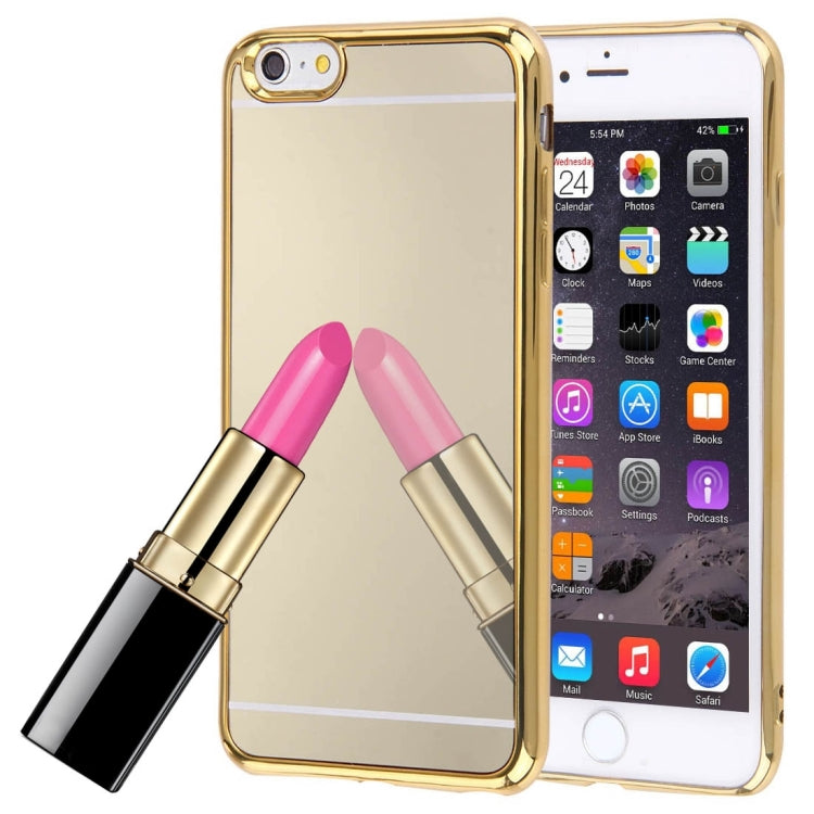 For iPhone 6 & 6s Electroplating Mirror TPU Protective Cover Case