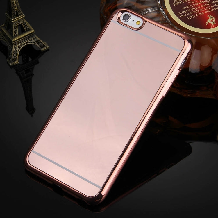 For iPhone 6 & 6s Electroplating Mirror TPU Protective Cover Case