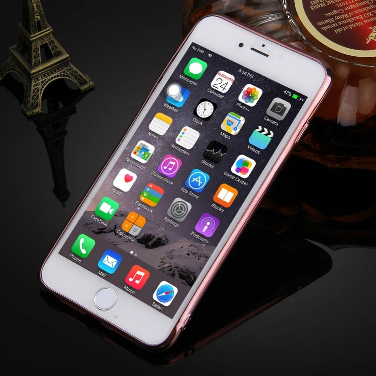 For iPhone 6 & 6s Electroplating Mirror TPU Protective Cover Case