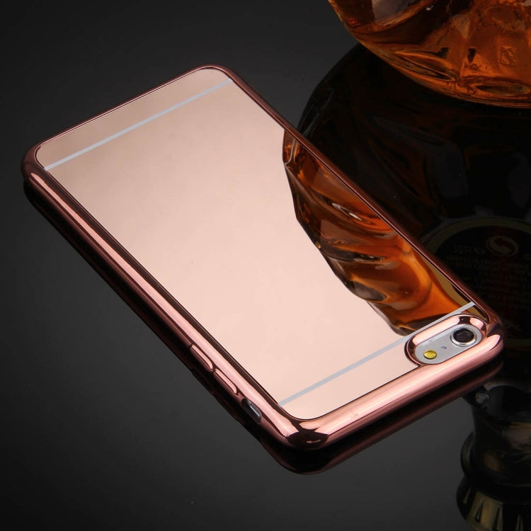 For iPhone 6 & 6s Electroplating Mirror TPU Protective Cover Case