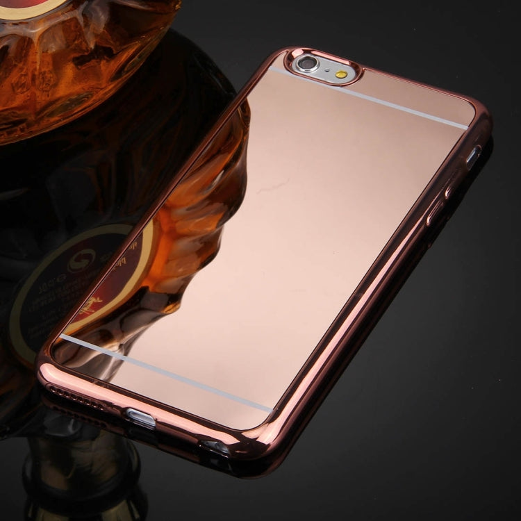 For iPhone 6 & 6s Electroplating Mirror TPU Protective Cover Case