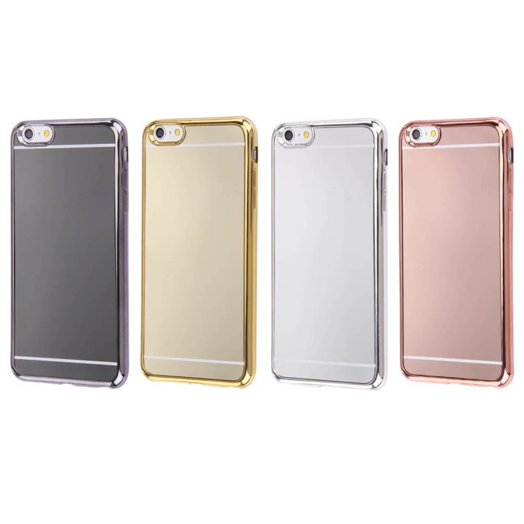 For iPhone 6 & 6s Electroplating Mirror TPU Protective Cover Case