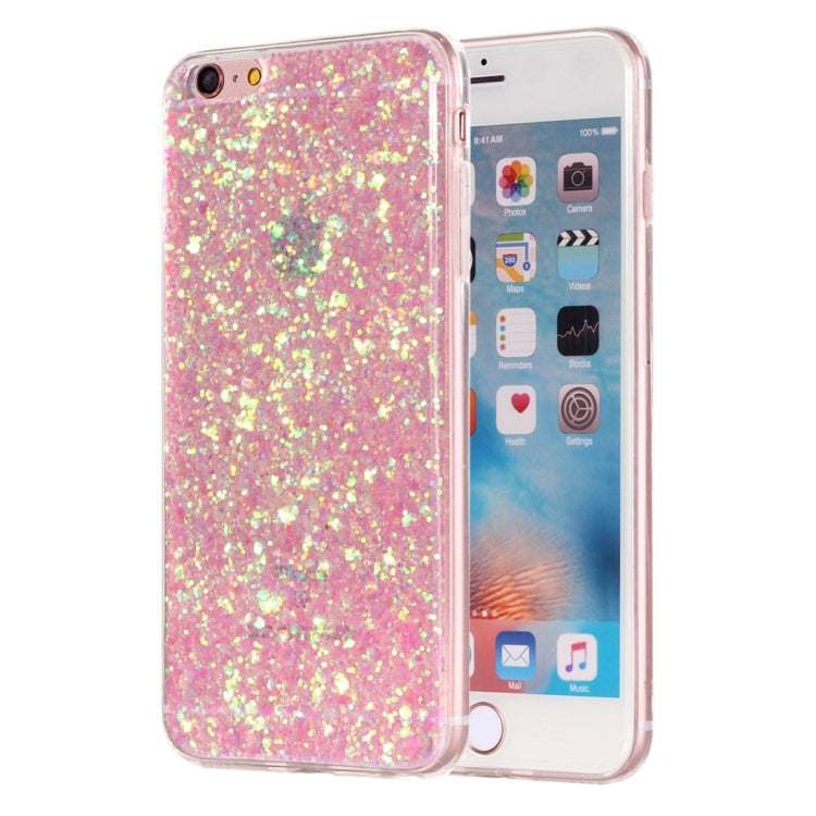 For iPhone 6 & 6s Glitter Powder Soft TPU Protective Case