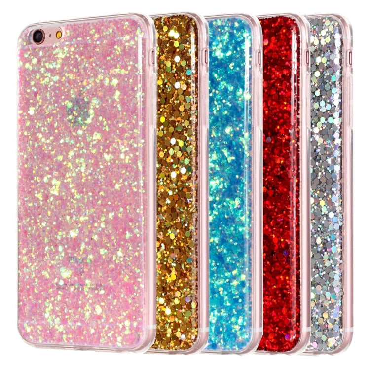 For iPhone 6 & 6s Glitter Powder Soft TPU Protective Case