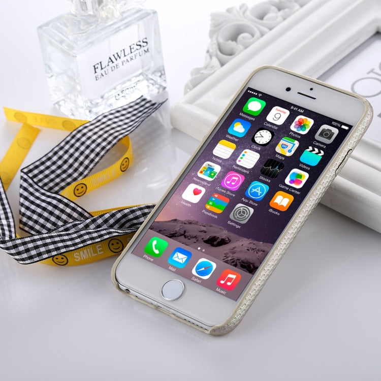 For iPhone 6 & 6s Diamond Smiling Face Pattern Ribbon Ring Pendant Protective Back Cover Case