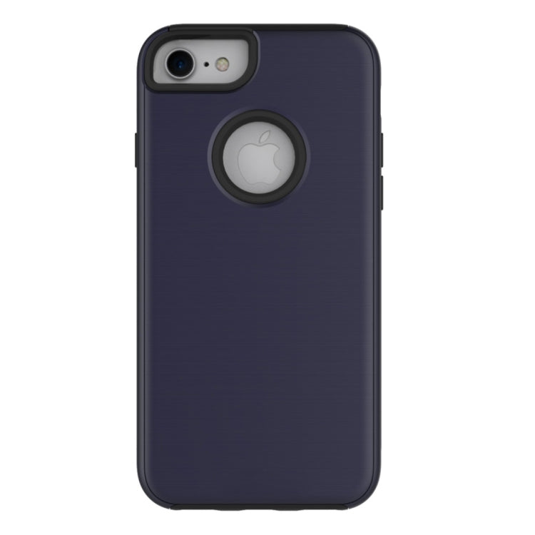 For iPhone 6 & 6s Simple Brushed Texture 2 in 1 PC + TPU Combination Protective Case