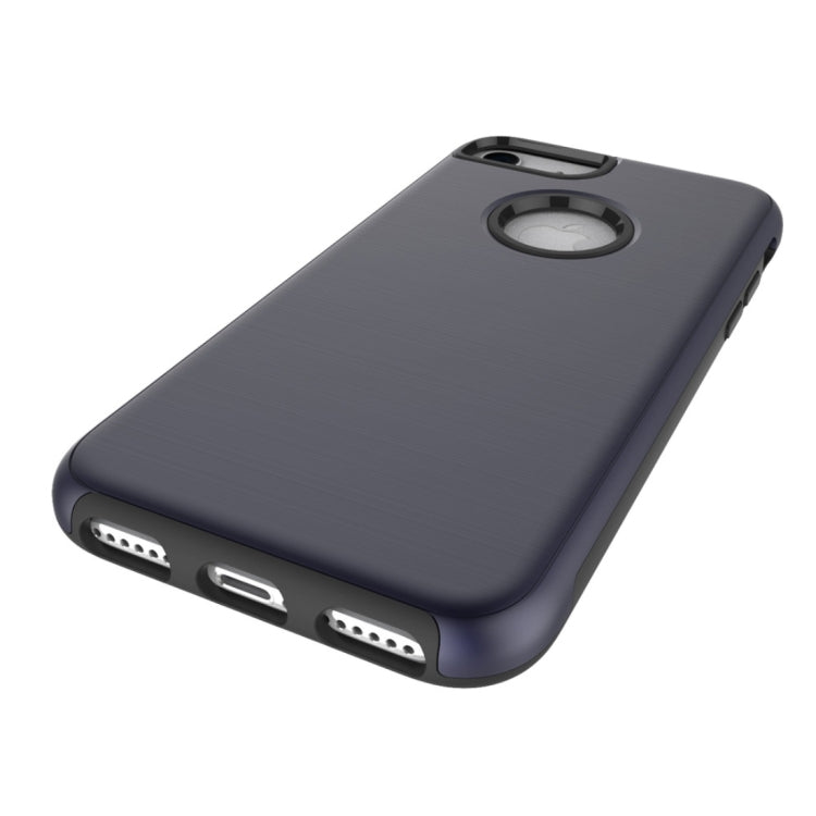 For iPhone 6 & 6s Simple Brushed Texture 2 in 1 PC + TPU Combination Protective Case