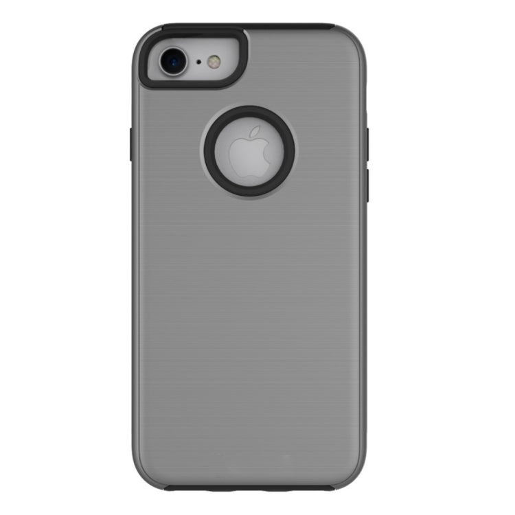 For iPhone 6 & 6s Simple Brushed Texture 2 in 1 PC + TPU Combination Protective Case
