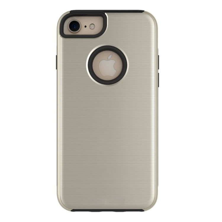 For iPhone 6 & 6s Simple Brushed Texture 2 in 1 PC + TPU Combination Protective Case