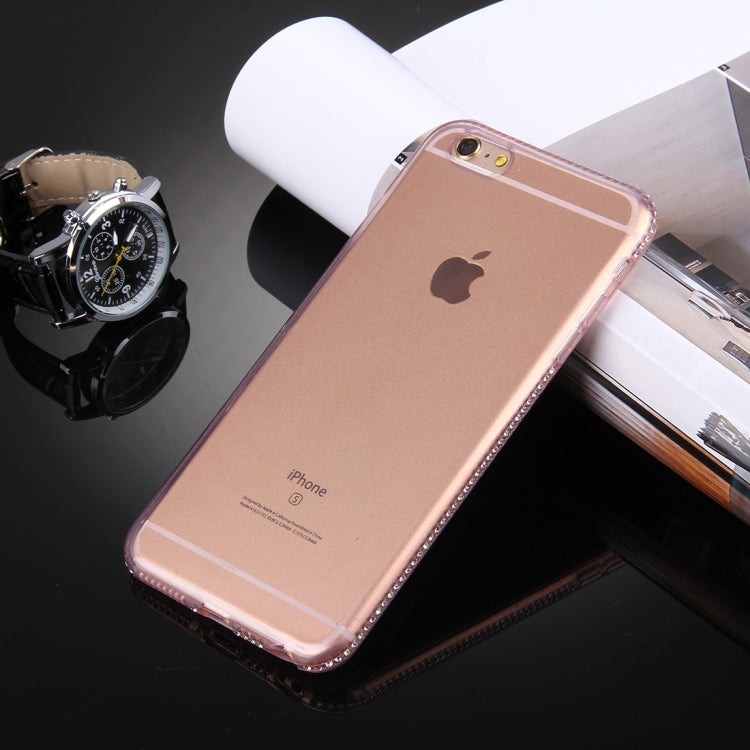 For iPhone 6 & 6s Diamond Encrusted TPU Protective Back Case