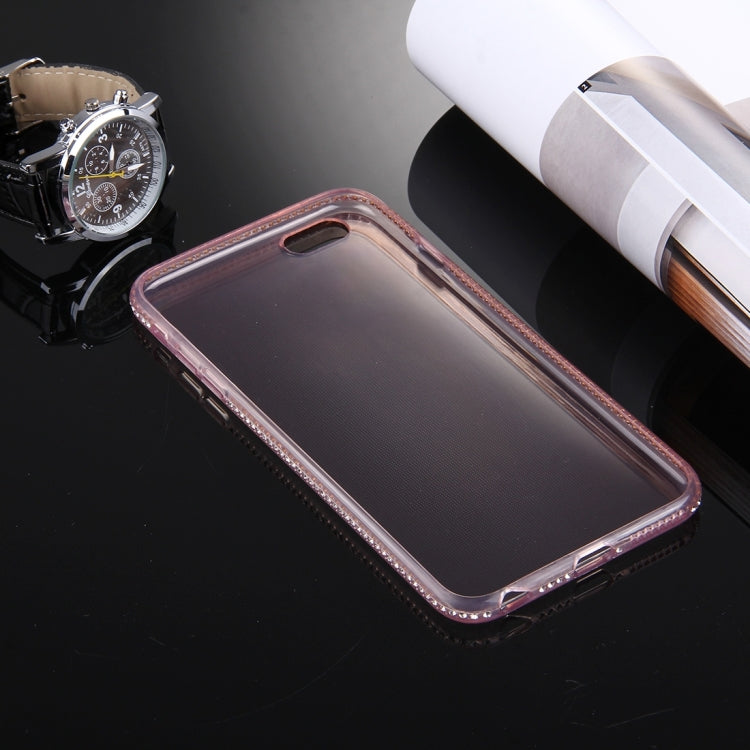 For iPhone 6 & 6s Diamond Encrusted TPU Protective Back Case