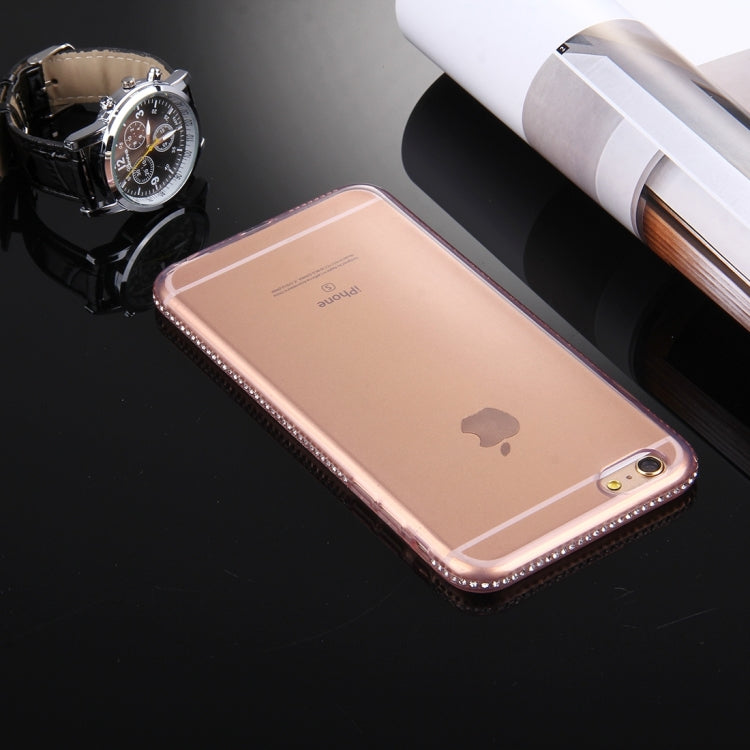 For iPhone 6 & 6s Diamond Encrusted TPU Protective Back Case