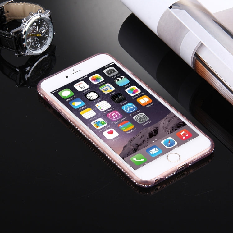 For iPhone 6 & 6s Diamond Encrusted TPU Protective Back Case
