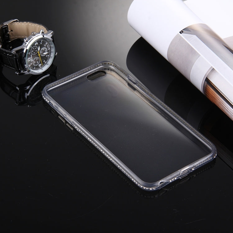 For iPhone 6 & 6s Diamond Encrusted TPU Protective Back Case