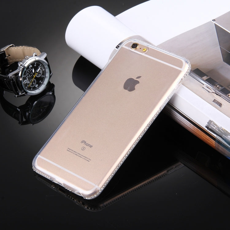 For iPhone 6 & 6s Diamond Encrusted TPU Protective Back Case