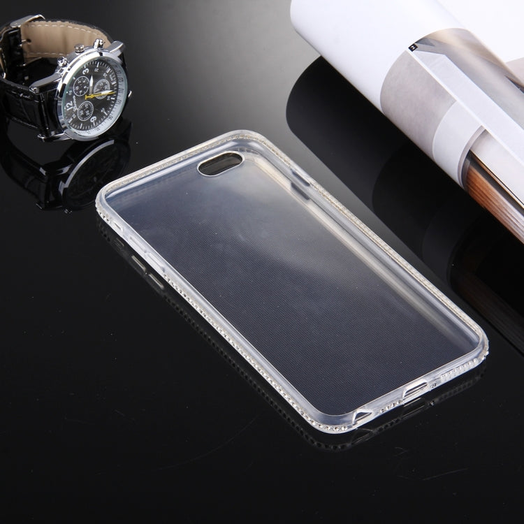 For iPhone 6 & 6s Diamond Encrusted TPU Protective Back Case