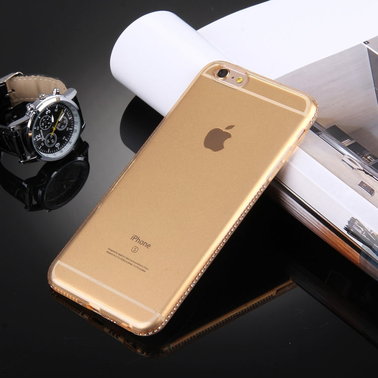For iPhone 6 & 6s Diamond Encrusted TPU Protective Back Case