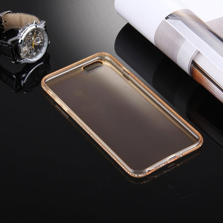 For iPhone 6 & 6s Diamond Encrusted TPU Protective Back Case