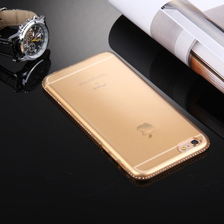 For iPhone 6 & 6s Diamond Encrusted TPU Protective Back Case