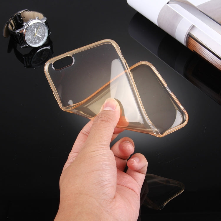 For iPhone 6 & 6s Diamond Encrusted TPU Protective Back Case