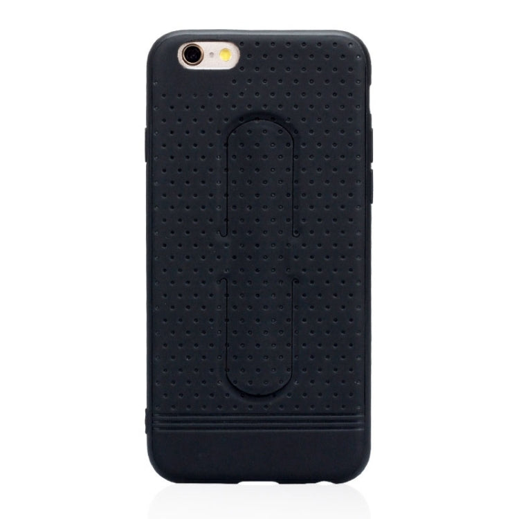 Lenuo for iPhone 6 & 6s 3D Texture Foldable Invisible Holder TPU + PC Combination Case with Holder