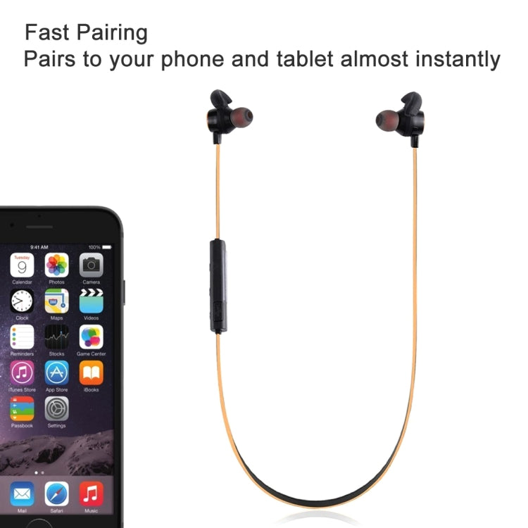 AMW-810 Bluetooth 4.1 Stereo Wireless In-ear Sports Earphone Headphone with Microphone, Bluetooth Distance: 10m, For iPhone & iPad & Android Smart Phones or Other Bluetooth Audio Devices