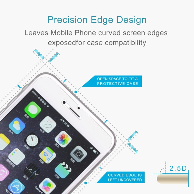 GOOSPERY For iPhone 6 & 6s 0.26mm Ultra thin 9H Surface Hardness 2.5D Curved Edge Tempered Glass Screen Film