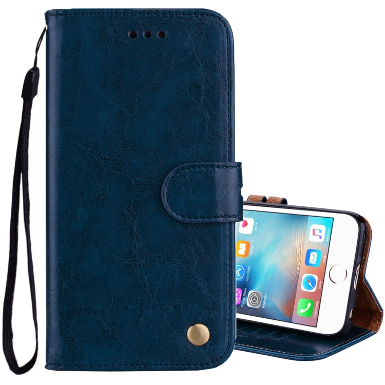 For iPhone 6 & 6s Business Style Oil Wax Texture Horizontal Flip Leather Case with Holder & Card Slots & Wallet