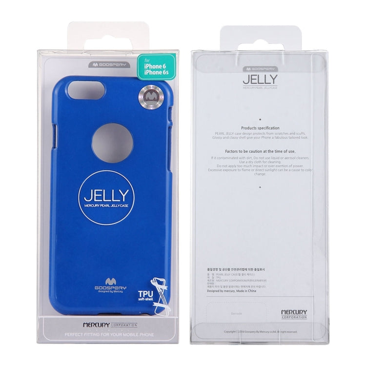 GOOSPERY JELLY CASE for iPhone 6 & 6s TPU Glitter Powder Drop-proof Protective Back Cover Case