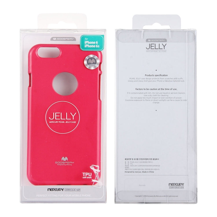 GOOSPERY JELLY CASE for iPhone 6 & 6s TPU Glitter Powder Drop-proof Protective Back Cover Case
