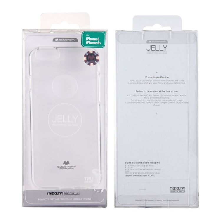 GOOSPERY JELLY CASE for iPhone 6 & 6s TPU Glitter Powder Drop-proof Protective Back Cover Case