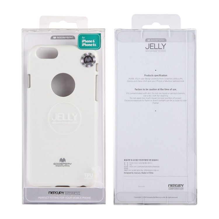 GOOSPERY JELLY CASE for iPhone 6 & 6s TPU Glitter Powder Drop-proof Protective Back Cover Case