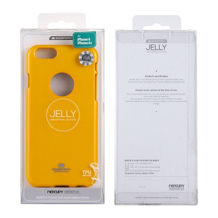 GOOSPERY JELLY CASE for iPhone 6 & 6s TPU Glitter Powder Drop-proof Protective Back Cover Case