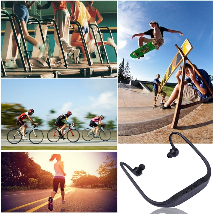 506 Life Waterproof Sweatproof Stereo Wireless Sports Earbud Earphone In-ear Headphone Headset with Micro SD Card Slot, For Smart Phones & iPad & Laptop & Notebook & MP3 or Other Audio Devices, Maximum SD Card Storage: 8GB