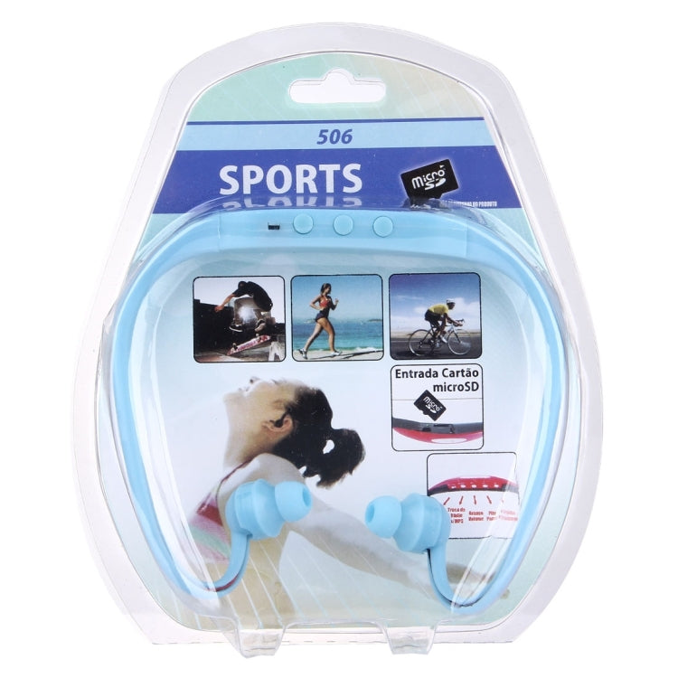 506 Life Waterproof Sweatproof Stereo Wireless Sports Earbud Earphone In-ear Headphone Headset with Micro SD Card Slot, For Smart Phones & iPad & Laptop & Notebook & MP3 or Other Audio Devices, Maximum SD Card Storage: 8GB