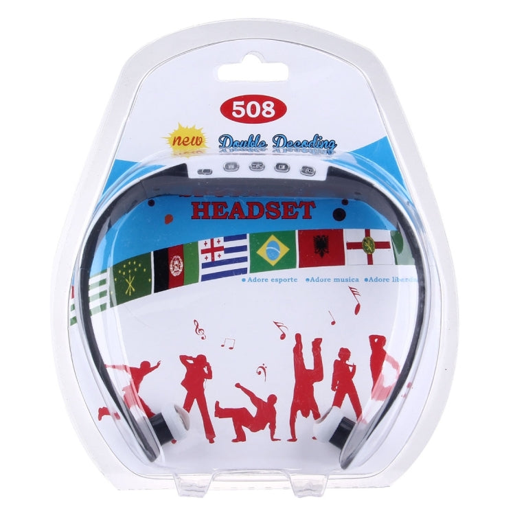 508 Life Waterproof Sweatproof Stereo Wireless Sports Earbud Earphone In-ear Headphone Headset with Micro SD Card Slot, For Smart Phones & iPad & Laptop & Notebook & MP3 or Other Audio Devices, Maximum SD Card Storage: 32GB