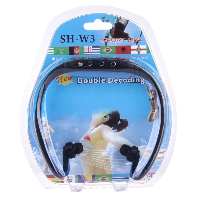 SH-W3 Life Waterproof Sweatproof Stereo Sports Earbud Earphone In-ear Headphone Headset with Micro SD / TF Card, For Smart Phones & iPad & Laptop & Notebook & MP3 or Other Audio Devices, Maximum SD Card Storage: 32GB