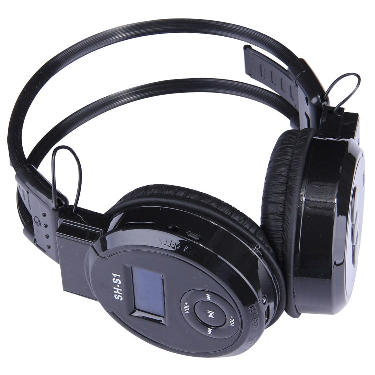 SH-S1 Folding Stereo HiFi Wireless Sports Headphone Headset with LCD Screen to Display Track Information & SD / TF Card, For Smart Phones & iPad & Laptop & Notebook & MP3 or Other Audio Devices
